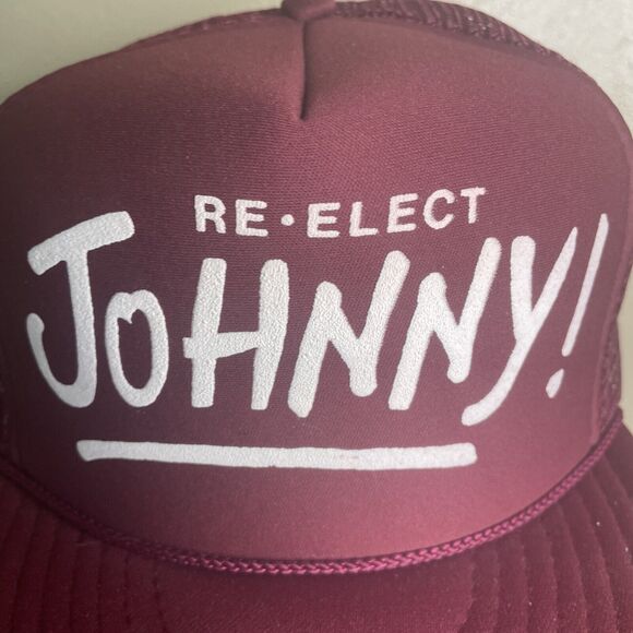 Vintage 90s Nissin Cap Rope/Foam/Mesh Trucker  Snapback Hat/Cap Politics - Picture 3 of 9